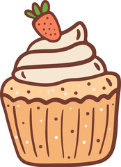 cake with strawberries