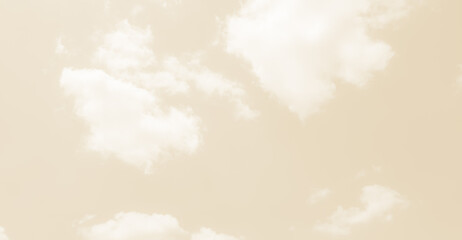 Beige Sky Cloud Background Heaven White Fluffy Spring Pink Cream Color Gradient Pastel Abstract Summer Landscape Heaven Nature Winter Light Space Mockup Cosmetic Beauty Pattern Texture Nude Color.