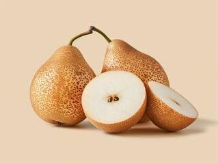 Delicious Asian Nashi Pear - A Refreshing 4:3 Aspect Ratio