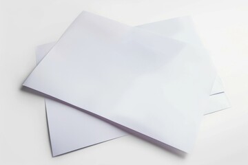 Paper Mockup on Isolated Background created with Generative AI