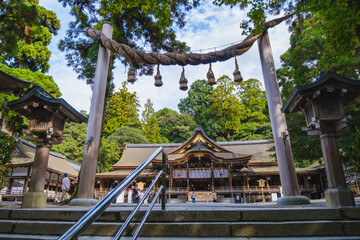 Fototapeta premium A shrine that enshrines the mountain where Japan's gods dwell for generations【Omiwa Jinja Shrine】