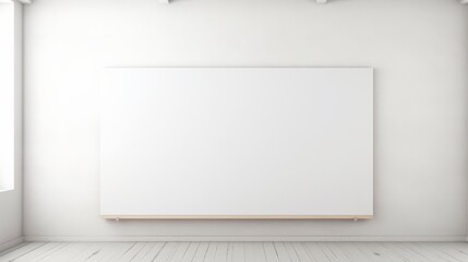 Obraz premium 白い屋内とパネル