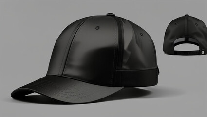  black baseball caps, 