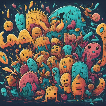 absatrat art monster