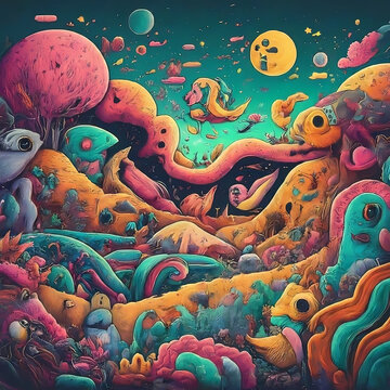 absatrat art monster