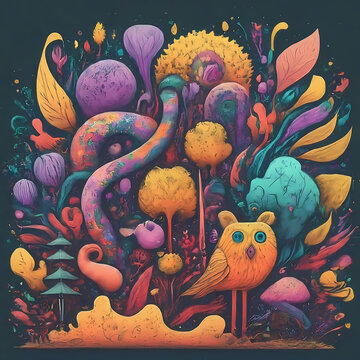 absatrat art monster