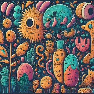 absatrat art monster