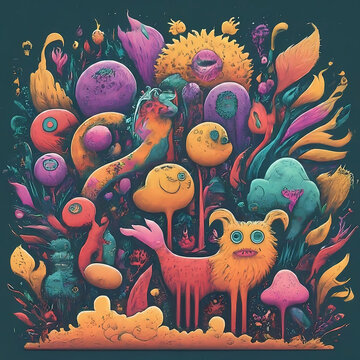 absatrat art monster
