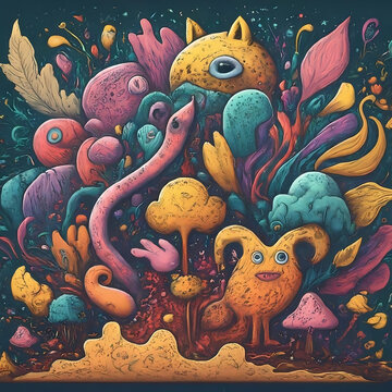 absatrat art monster