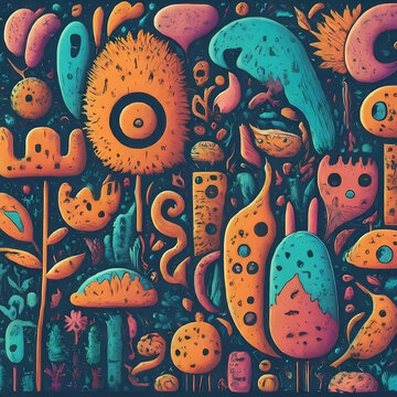absatrat art monster