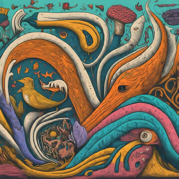 absatrat art monster