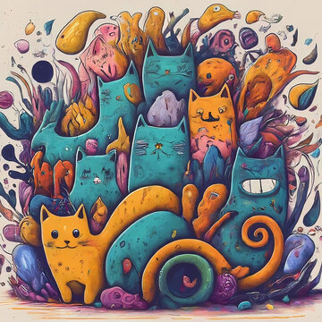 absatrat art monster