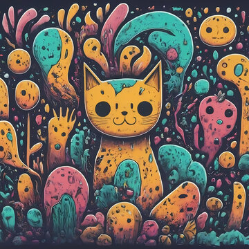 absatrat art monster