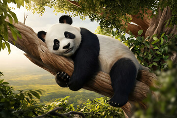 Obraz premium giant panda bear