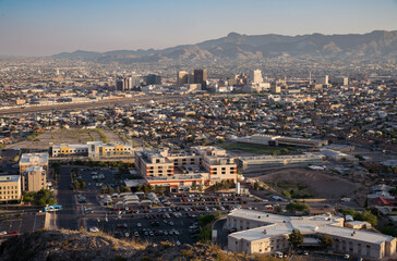 Fototapeta premium View of downtown El paso, Texas, United States of America.