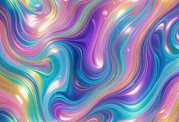 a seamless trendy iridescent rainbow foil texture as the background