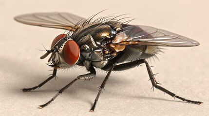 Fototapeta premium Police are trying to figure out why the fly died.