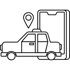 Transportation Platform Online Icon