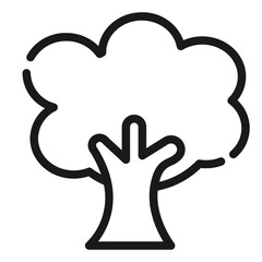 Tree Icon in Line Style