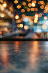 A bar table with blurred background of bar. Good for background