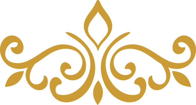 recommend clip art: Luxury gold header element vector