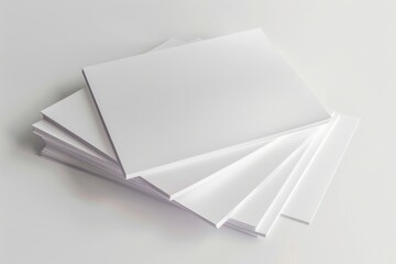 Paper Mockup on Isolated Background created with Generative AI