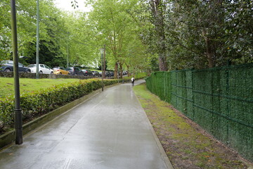 walking in the park