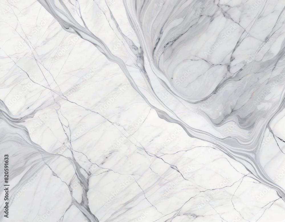 Poster high-resolution image capturing the intricate swirls and natural elegance of white marble texture wi