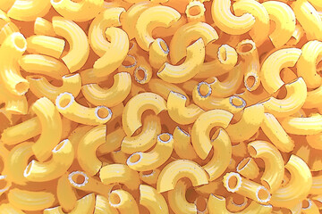 Macaroni texture background. Elbow pasta. 