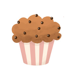 muffin isolated on white