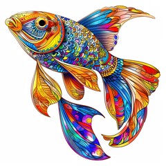 Obraz premium Fish artsy fashion