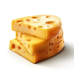 Edam Cheese isolated on transparent background