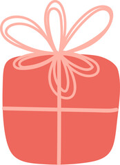 Cute gift element vector
