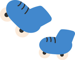 Skate shoes element vector