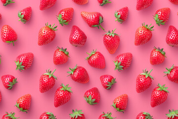 Fresh strawberry background.