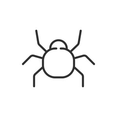 Spider, linear icon. Line with editable stroke