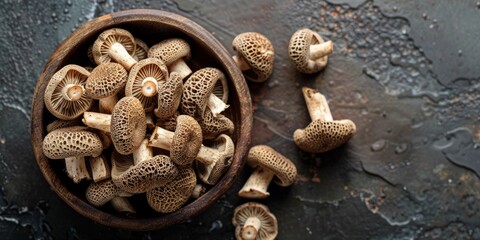 Organic Sauteed Morel Mushrooms illustration