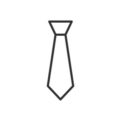 Tie, linear icon. Line with editable stroke