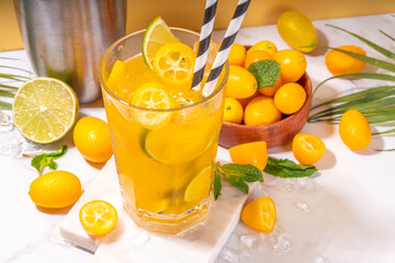 Kumquat lemonade drink