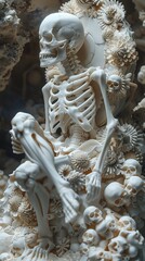 Fototapeta premium Embrace the unexpected and piece that defies traditional boundaries, offering a glimpse into a world that is both familiar and otherworldly