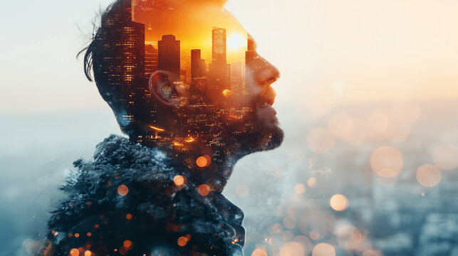 successful Billionaire businessman Overacting