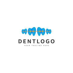 dental braces icon logo design illustration 2