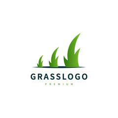 grass icon logo design illustration 3