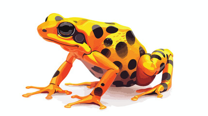 Tropical golden poison frog Exotic toxic froggy rept