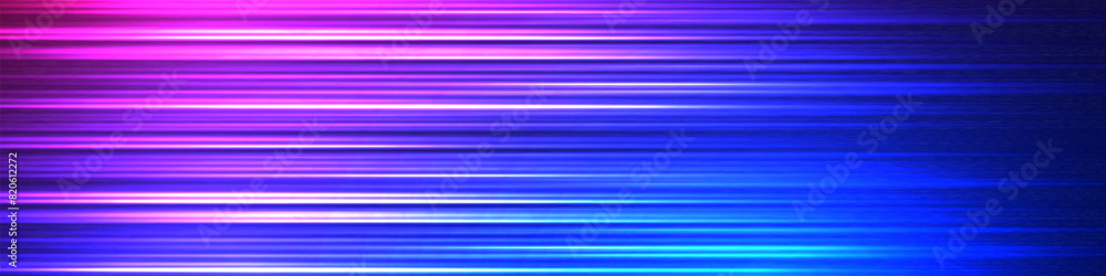 Poster abstract technology futuristic stripe light lines on pink and blue background. motion light effect f