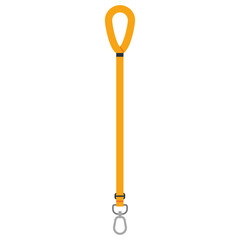 Canine leash vector cartoon illustration isolated on a white background.