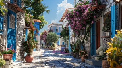 Fototapeta premium greek village