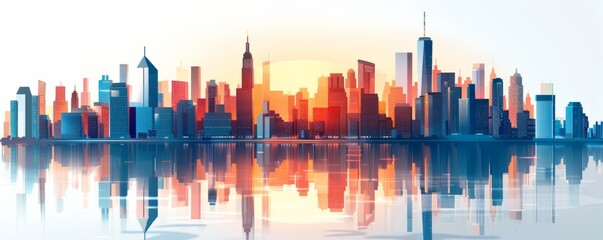 A futuristic skyline dominated by towering arcologies, where sleek architecture and advanced technology define the urban landscape.   illustration.