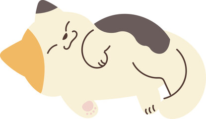 Cute cat illustration vector