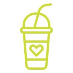 Frappe Vector Icon Design Illustration